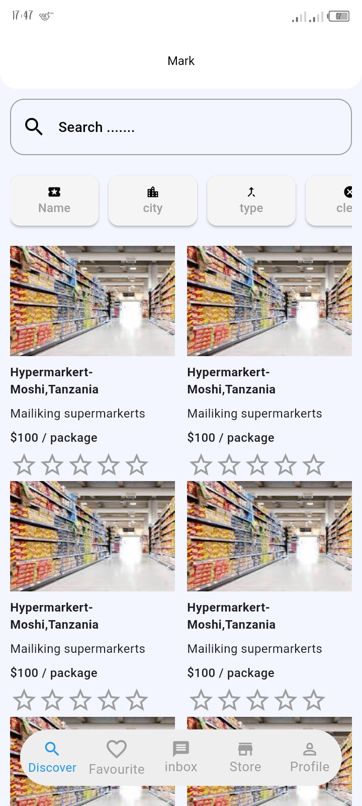 Mark App Screenshot – Supermarket & Retail Platform