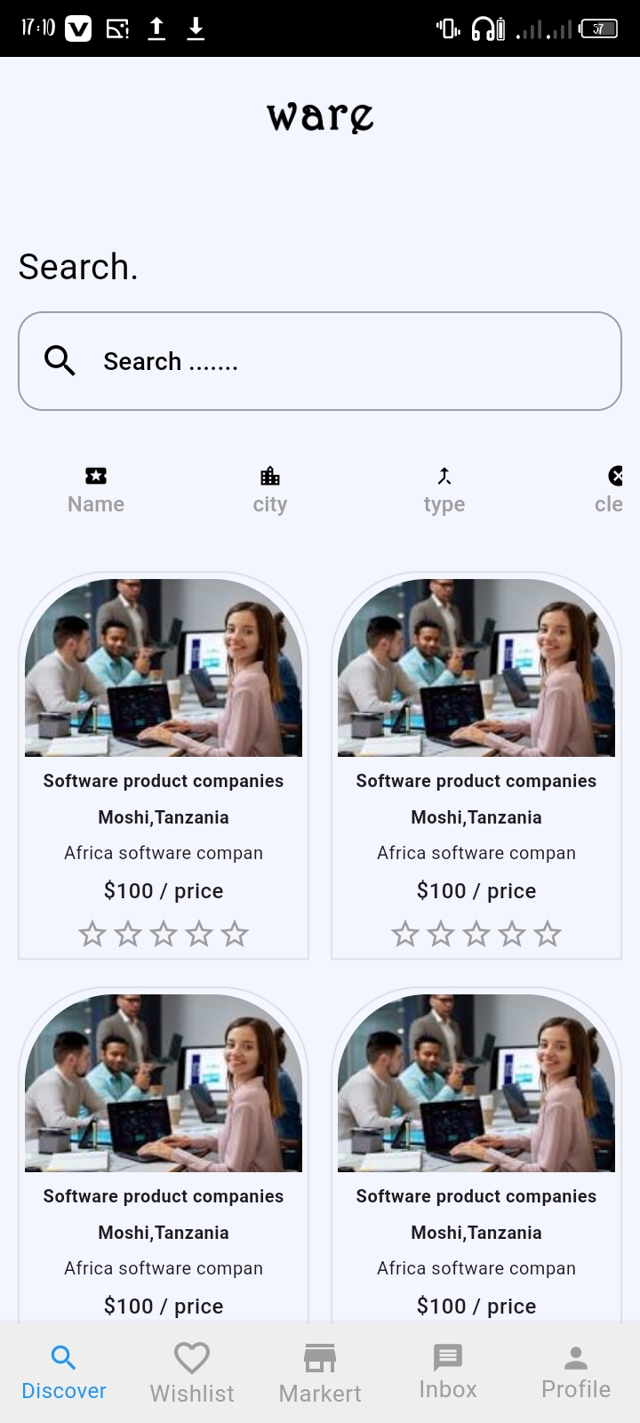 Ware App Screenshot – Technology & Software Platform